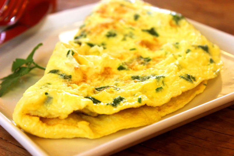 a chickpea omelette