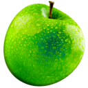 a green apple