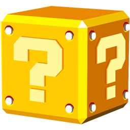 an image of a golden box with a question mark on it as a link to the app WhatsApp.