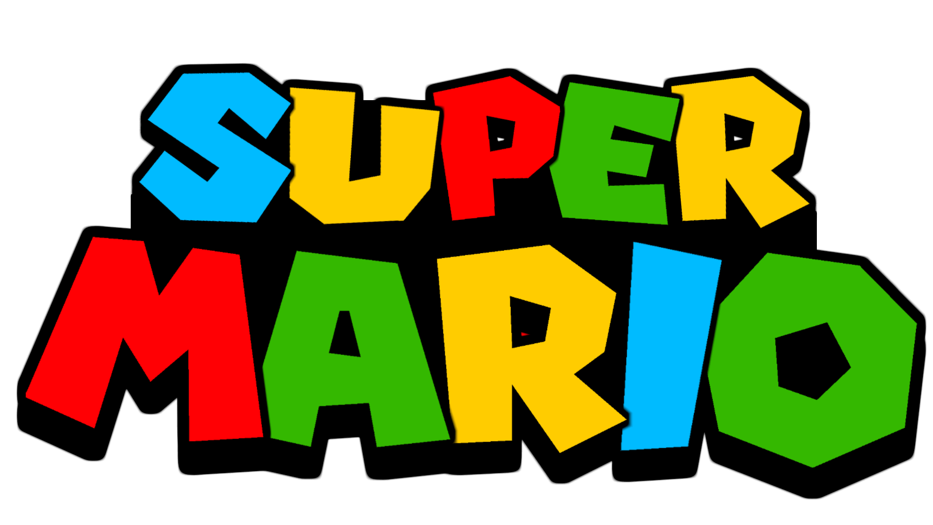 an image of the logo from the game Super Mario